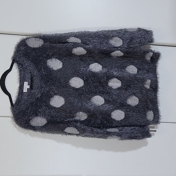 Joseph A. Gray Soft Fuzzy Polka-Dot Sweater  Size Large - Picture 1 of 7